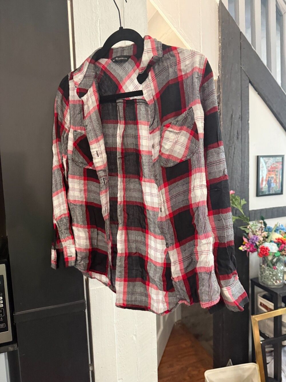 Rock and Republic - S - Plaid Button Down
